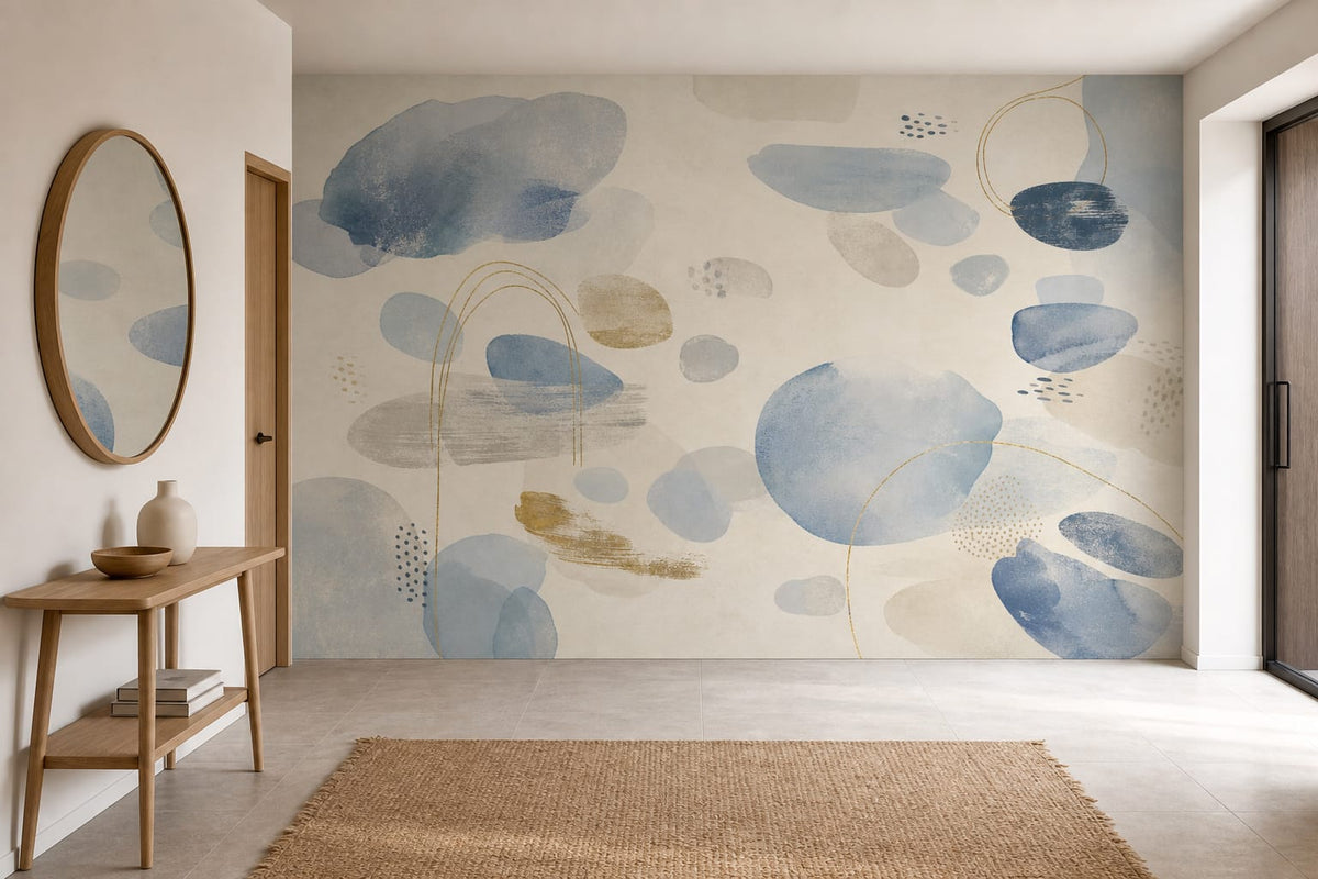 Blue Design Wallpaper Mural product view