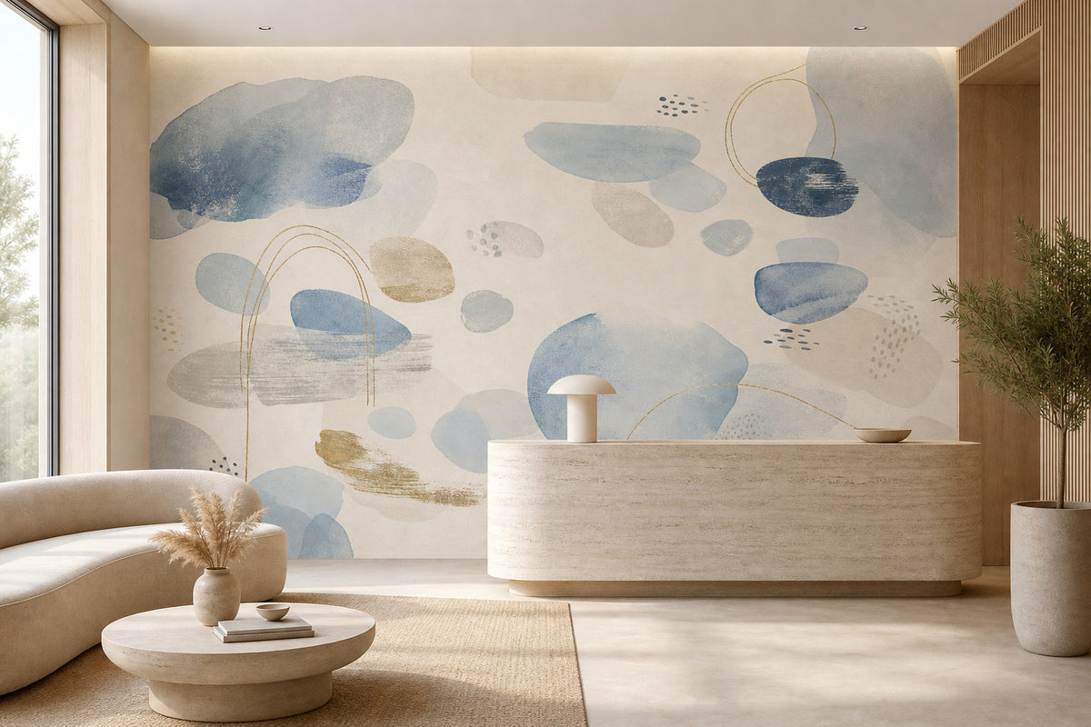 Blue Design Wallpaper Mural product view