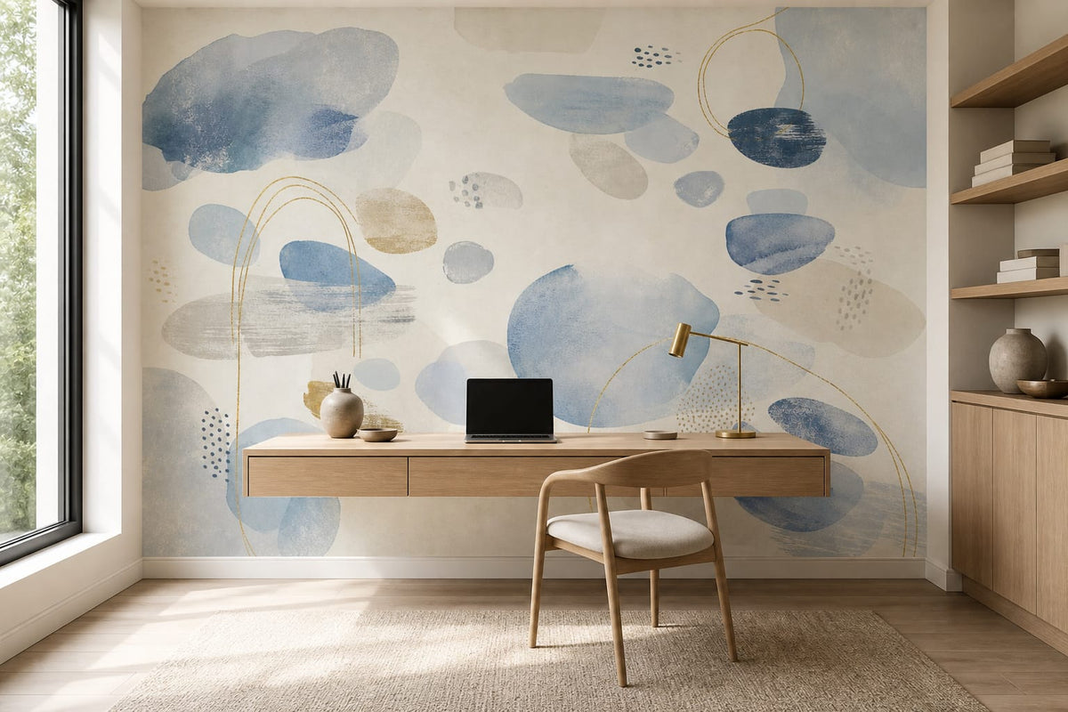 Blue Design Wallpaper Mural product view