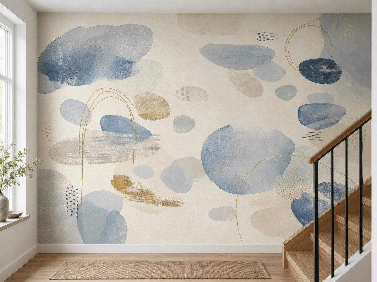 Blue Design Wallpaper Mural product view