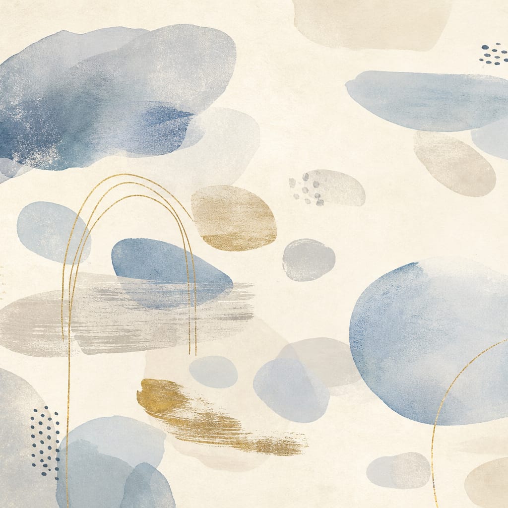 Blue Design Wallpaper Mural product view