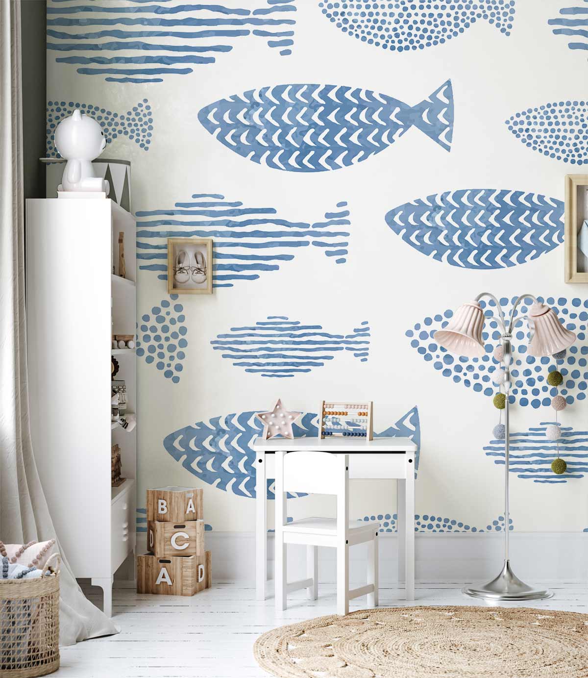 Coastal Fish Parade Wallpaper