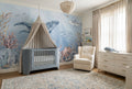 Blue Watercolour Whale Ocean Wallpaper Mural