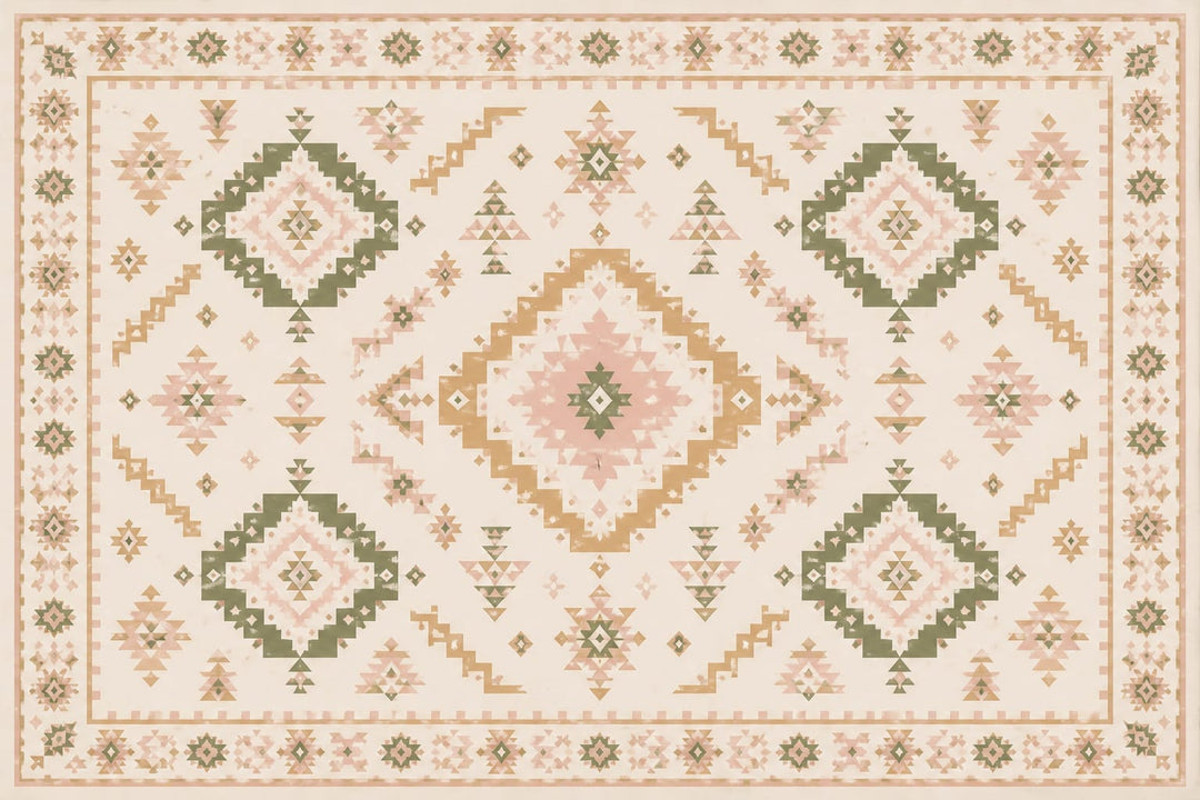 Blush Aztec Wallpaper Mural product view