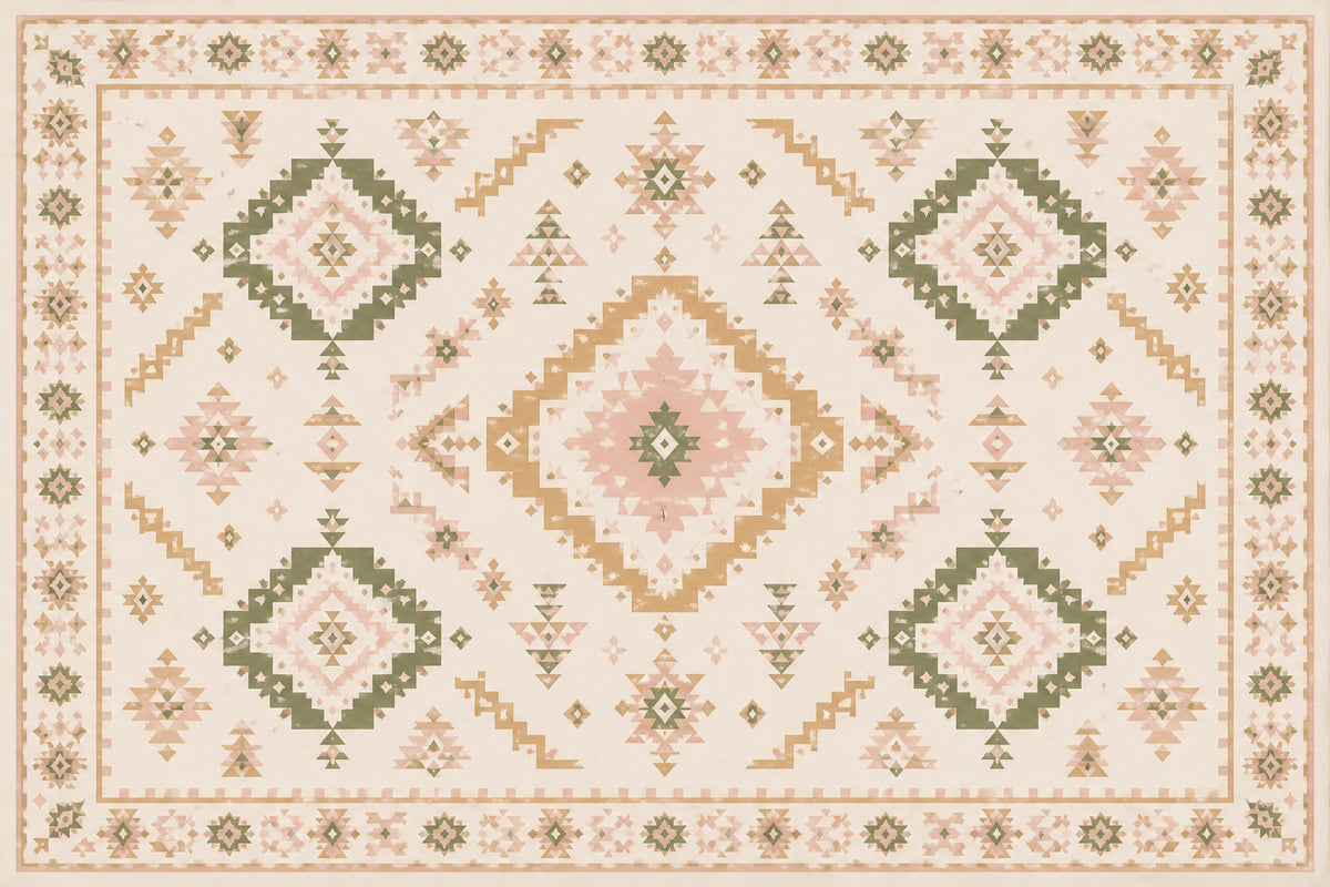 Blush Aztec Wallpaper Mural product view