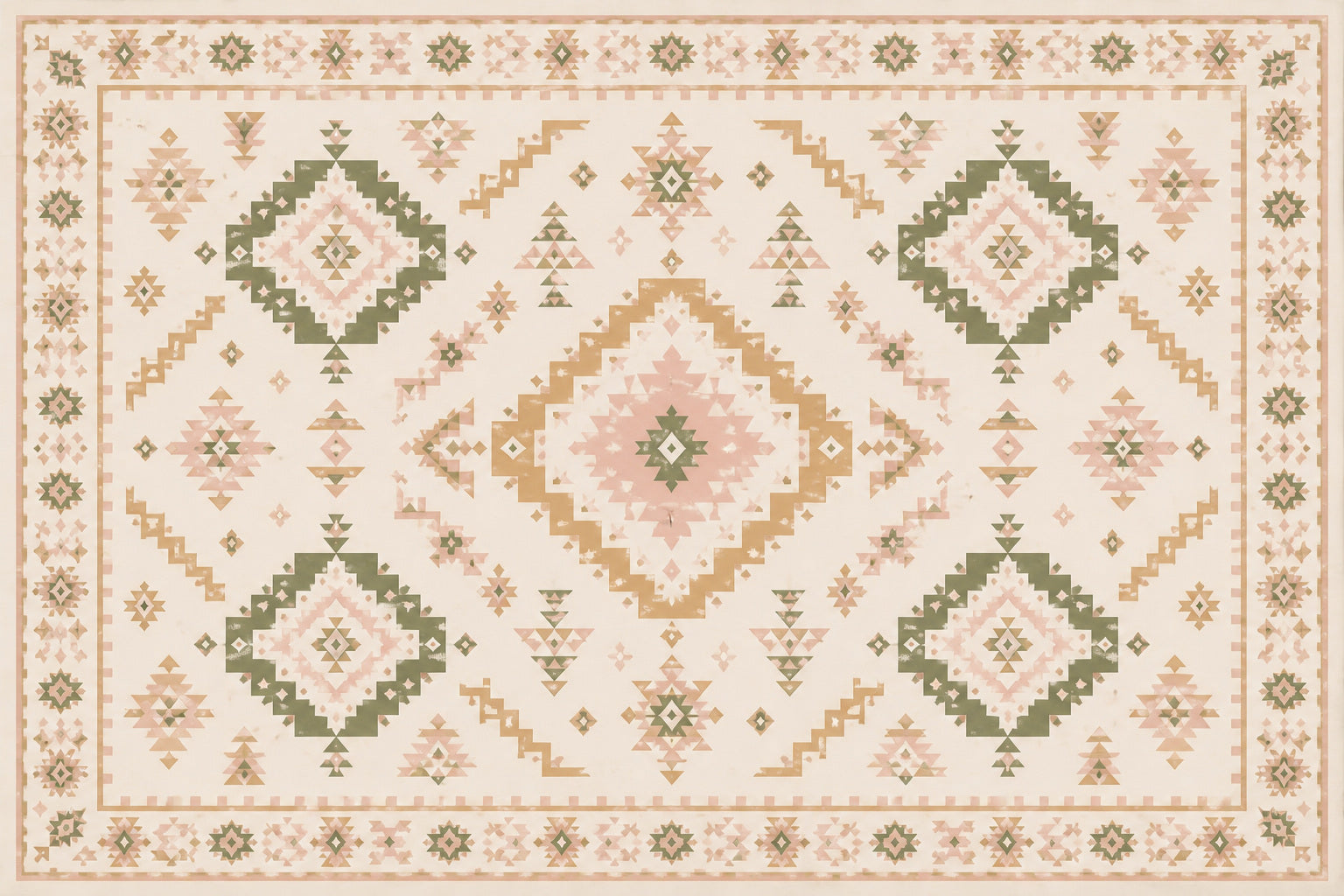 Blush Aztec Wallpaper Mural