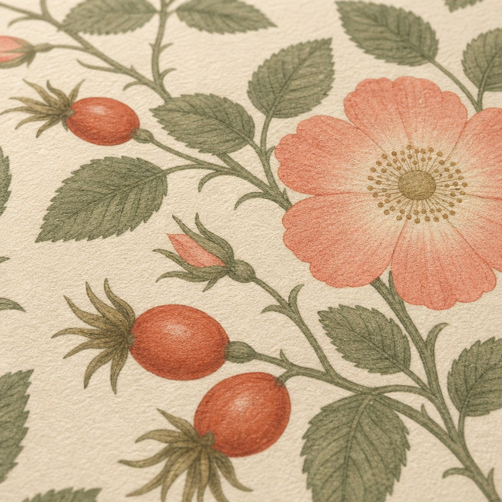Blush Botanical Wallpaper Mural product view