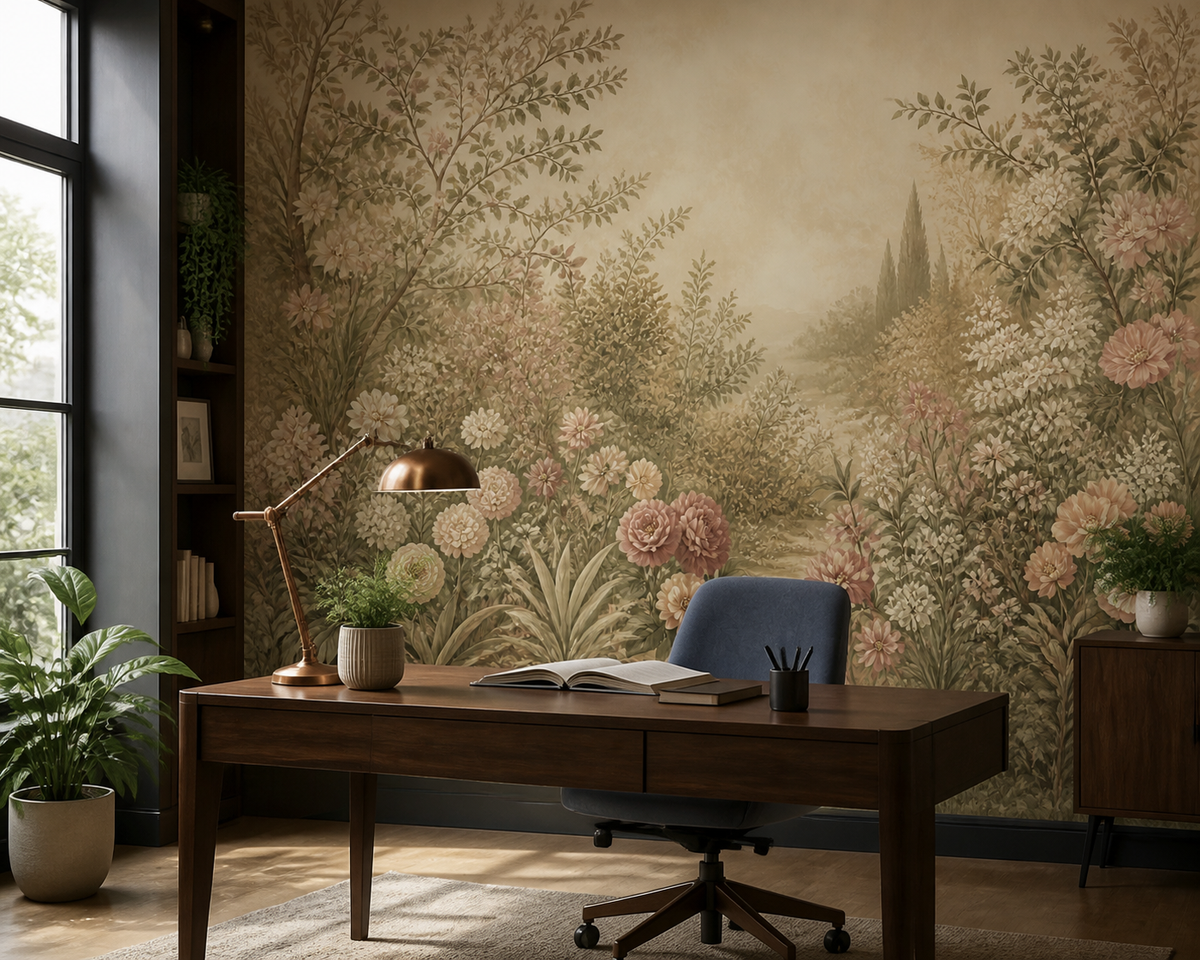 Blush Vintage Wallpaper Mural product view