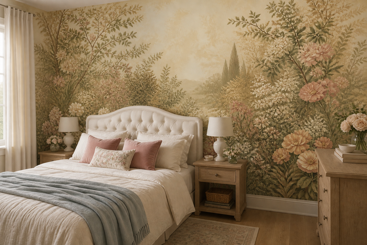 Blush Vintage Wallpaper Mural product view