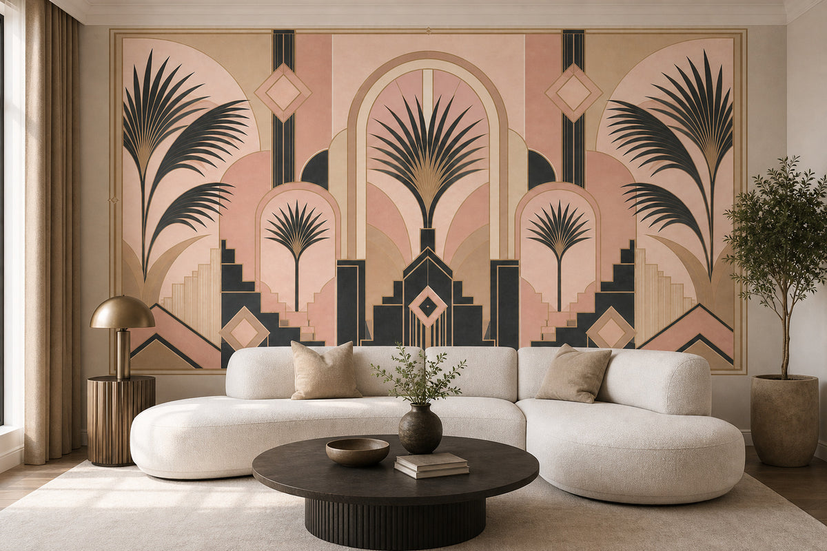 Blush Deco Wallpaper Mural product view