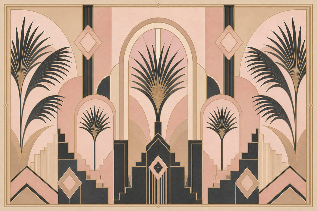 Blush Deco Wallpaper Mural product view