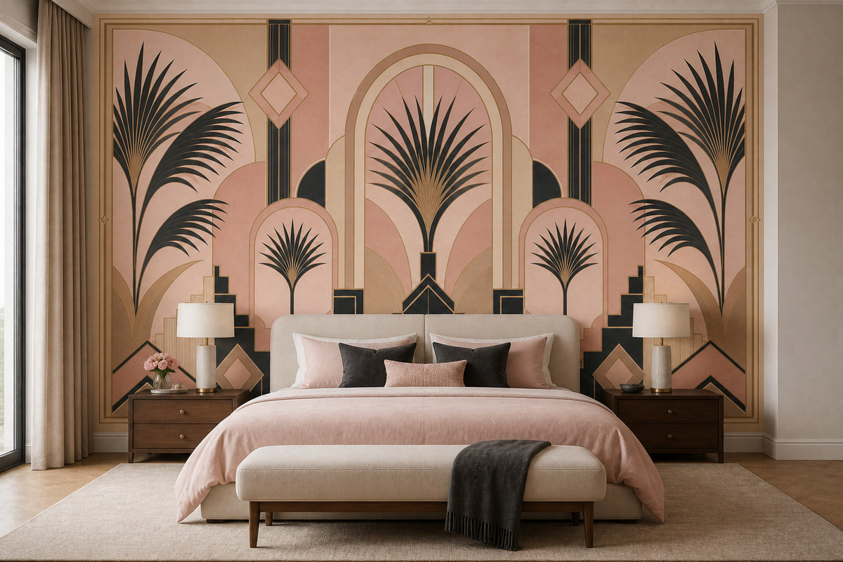 Blush Deco Wallpaper Mural product view