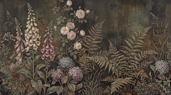 blush leaf vintage jungle wallpaper thumb custom stick on non woven vinyl removable