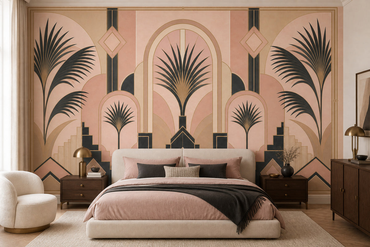 Blush Deco Wallpaper Mural product view