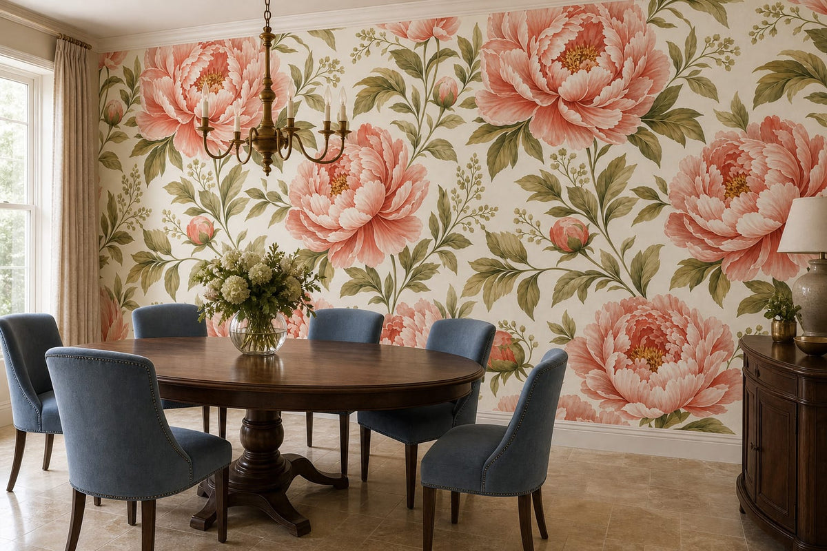 Blush Peony Wallpaper Mural product view