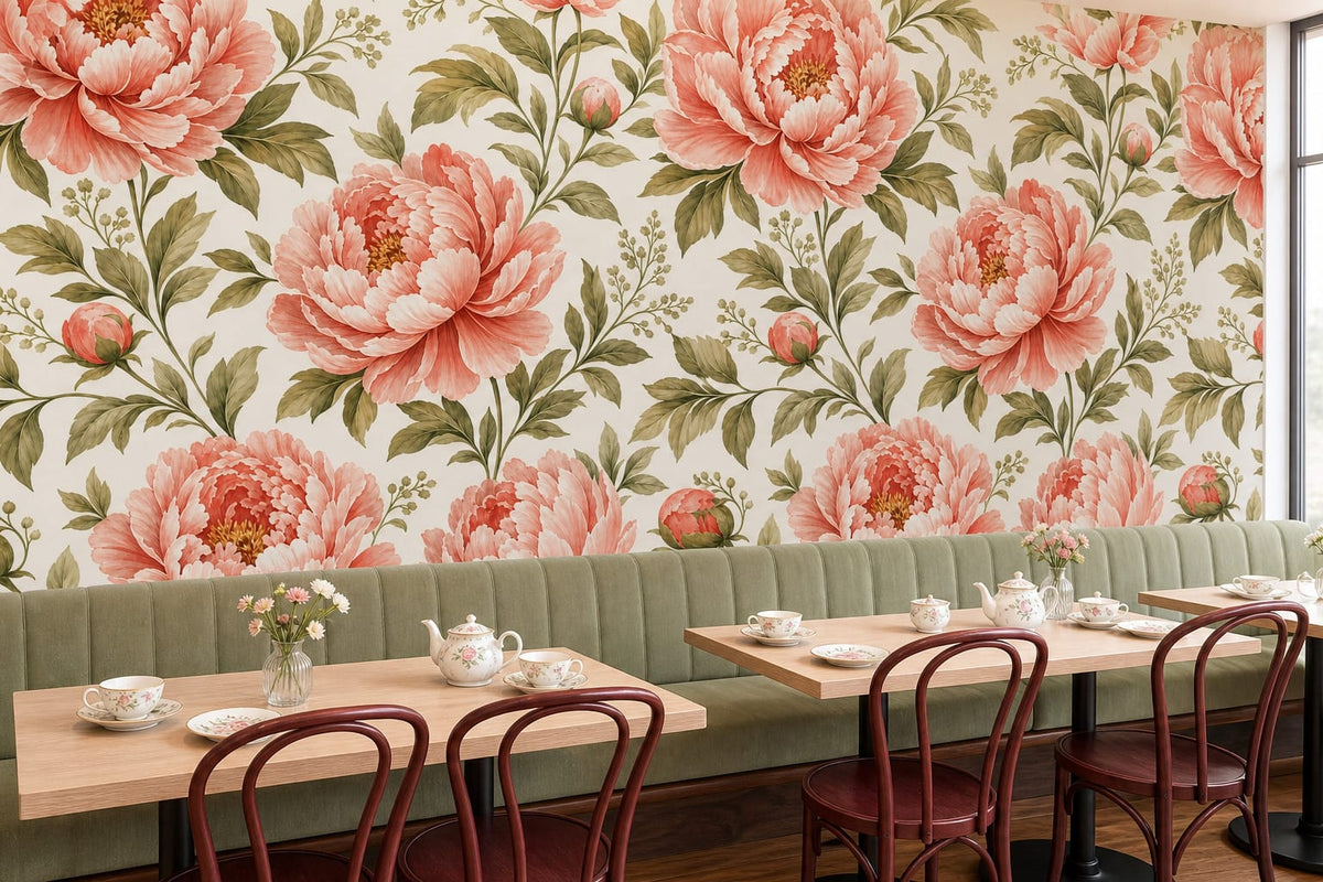 Blush Peony Wallpaper Mural product view