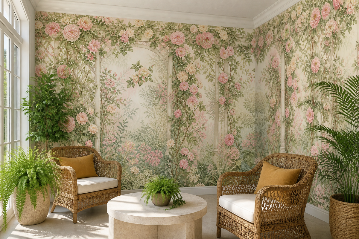 Blush Rose Wallpaper Mural product view