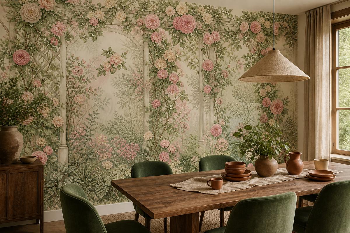 Blush Rose Wallpaper Mural product view