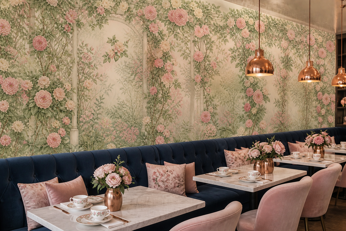Blush Rose Wallpaper Mural product view