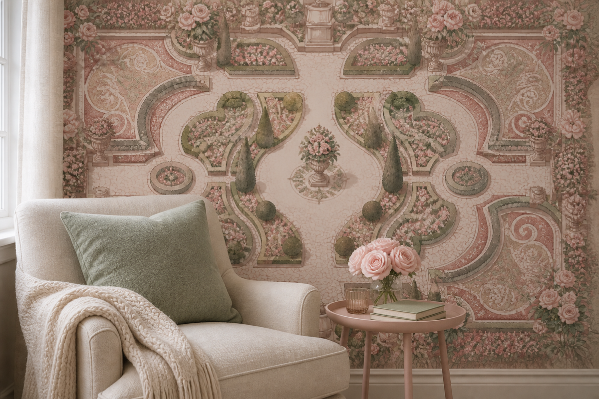 Blush Rose Wallpaper Mural product view