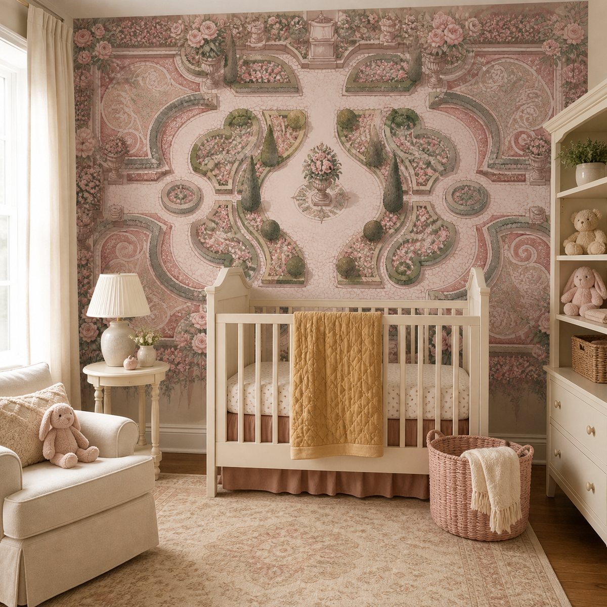 Blush Rose Wallpaper Mural product view