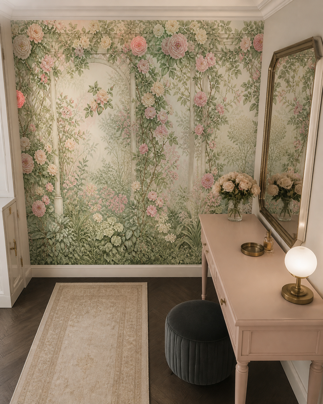 Blush Rose Wallpaper Mural product view