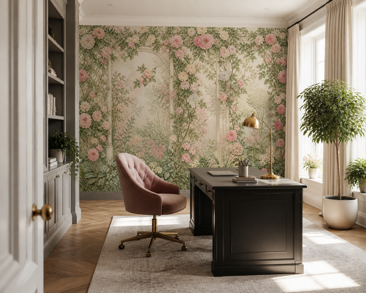 Blush Rose Wallpaper Mural product view
