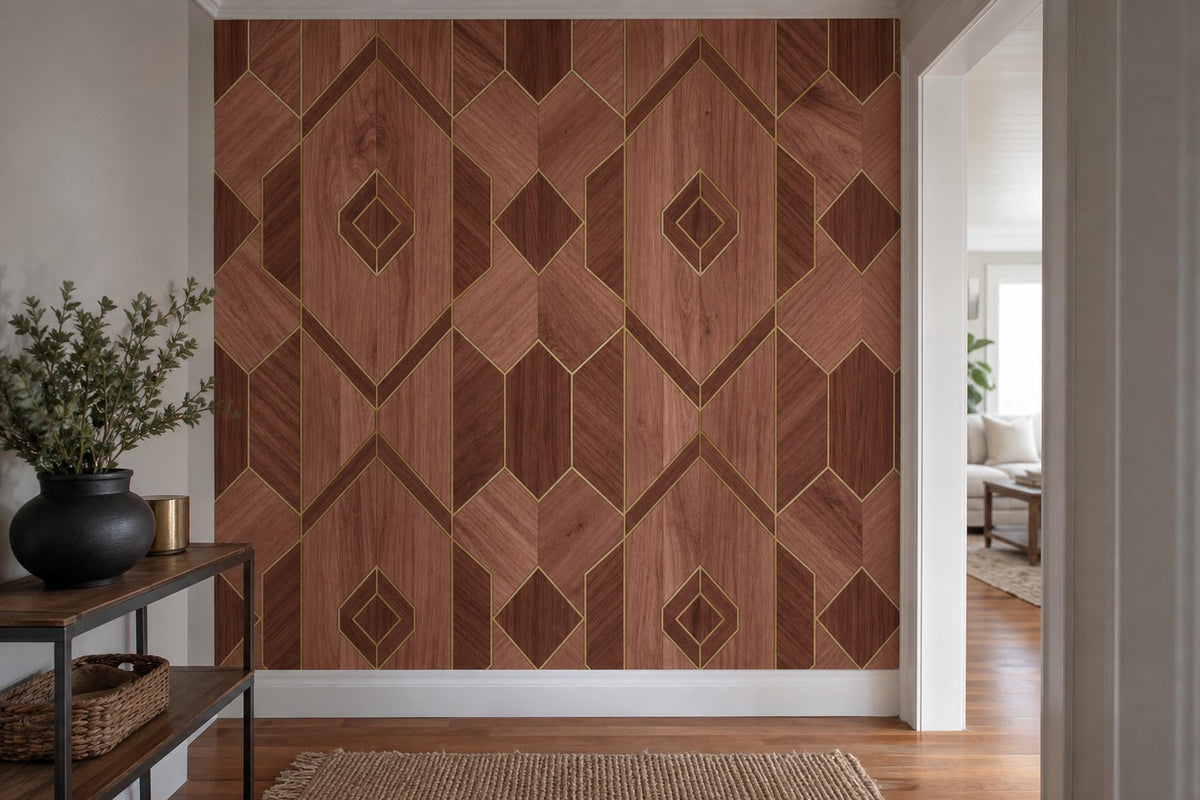 Blush Rosewood Wallpaper Mural product view