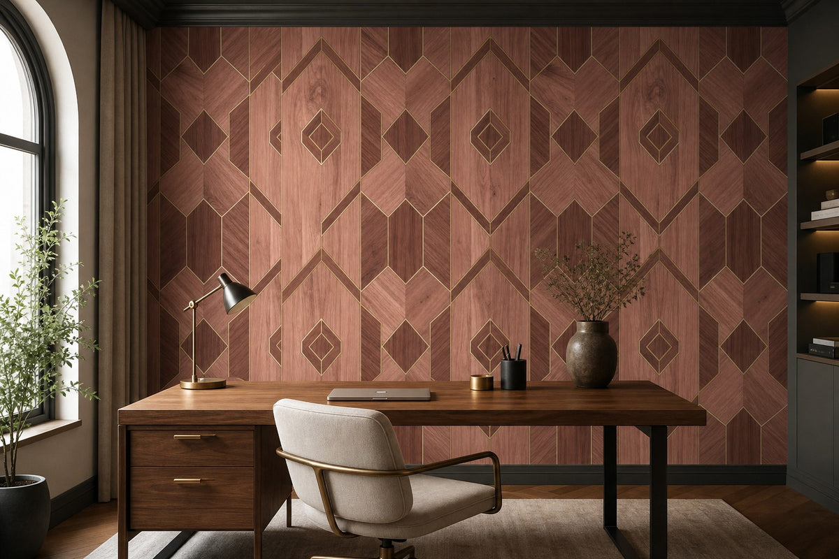 Blush Rosewood Wallpaper Mural product view