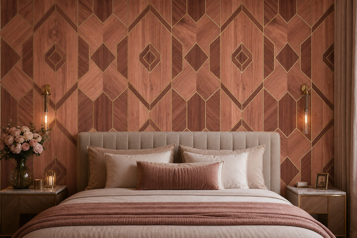 Blush Rosewood Wallpaper Mural product view