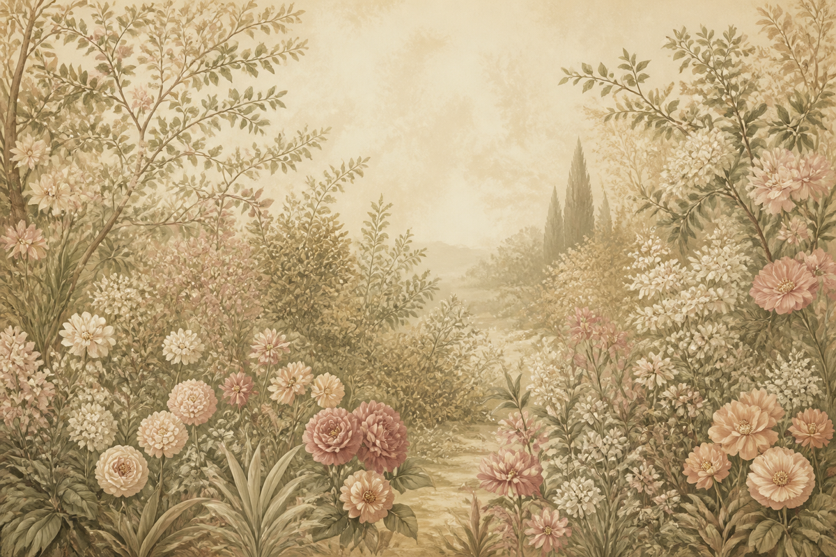 Blush Vintage Wallpaper Mural product view
