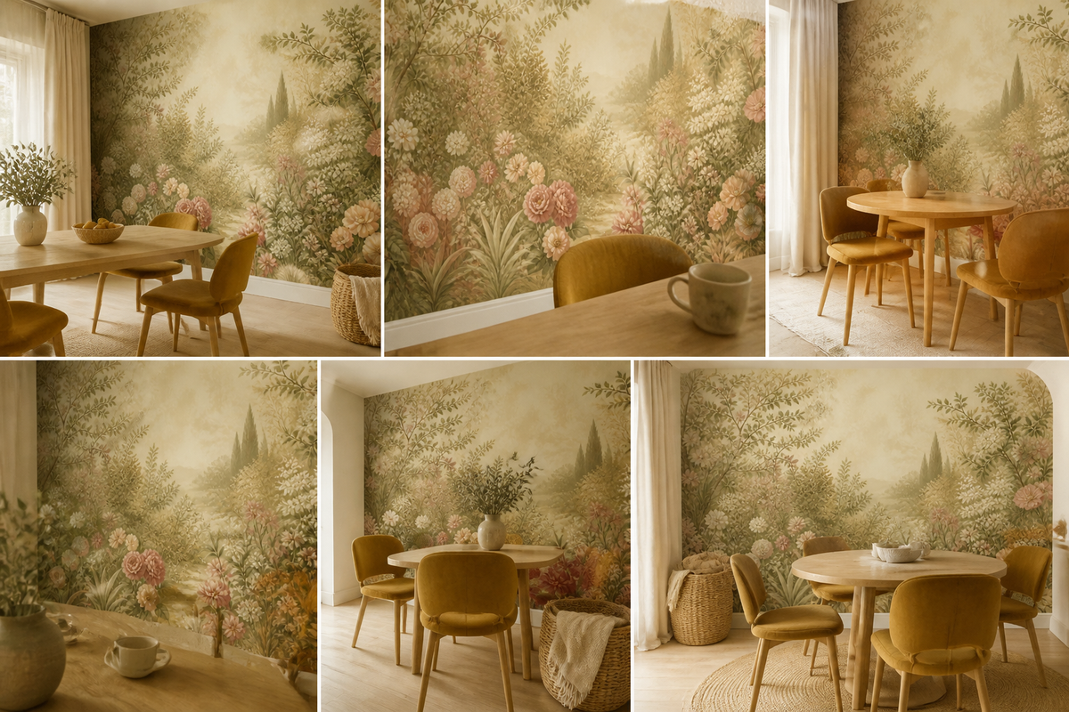 Blush Vintage Wallpaper Mural product view