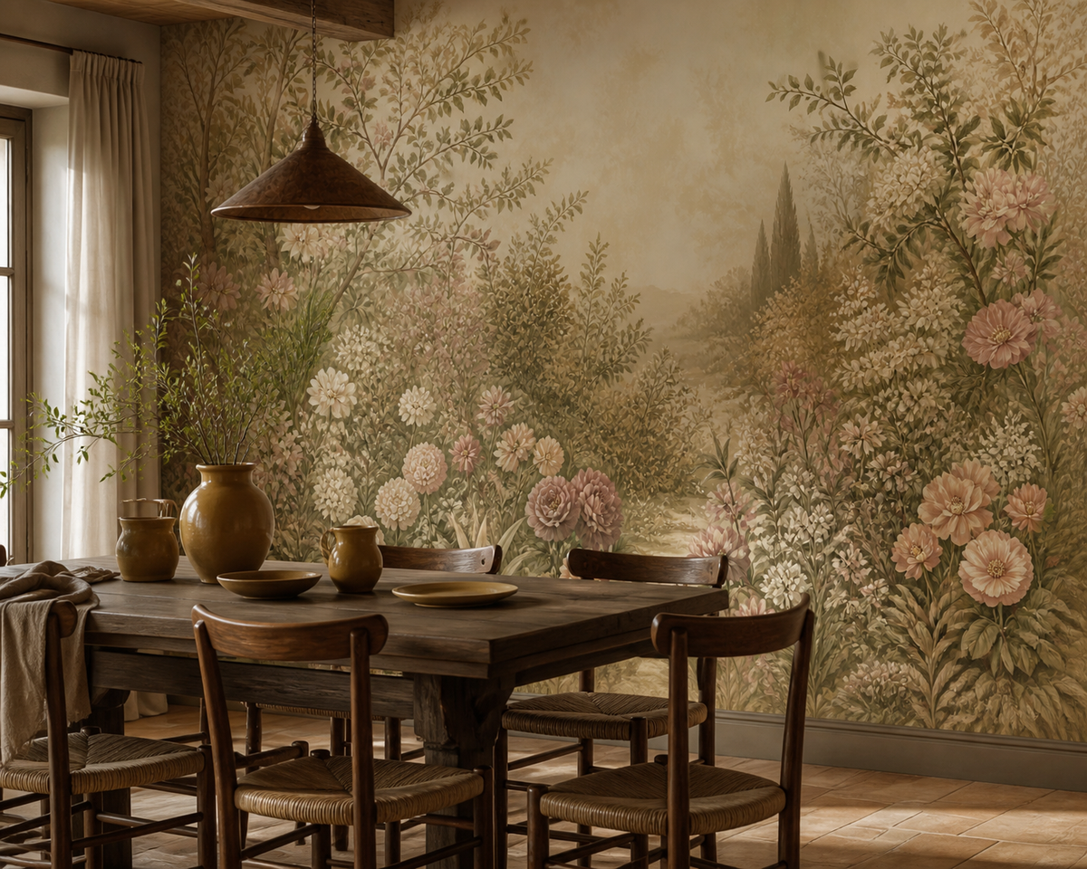 Blush Vintage Wallpaper Mural product view