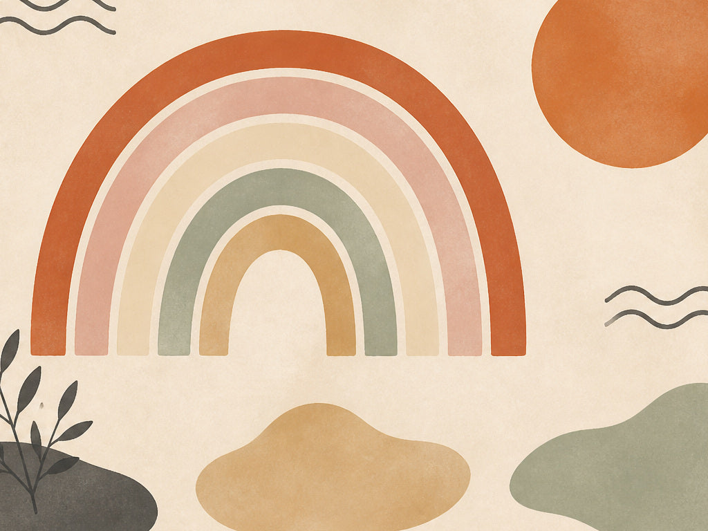 Rust Boho Wallpaper Mural product view