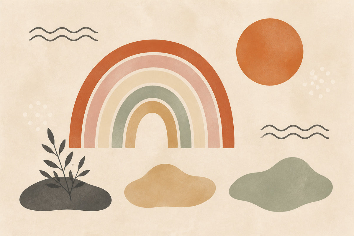 Rust Boho Wallpaper Mural product view