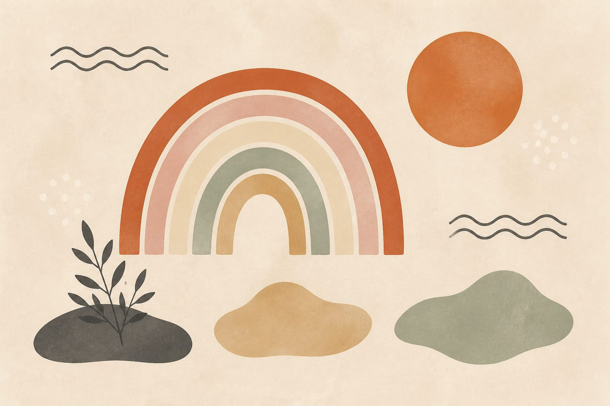 Rust Boho Wallpaper Mural