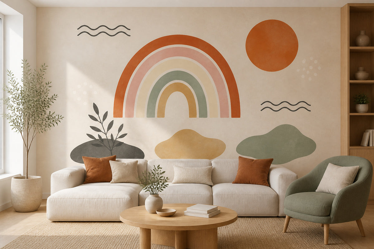 Rust Boho Wallpaper Mural product view