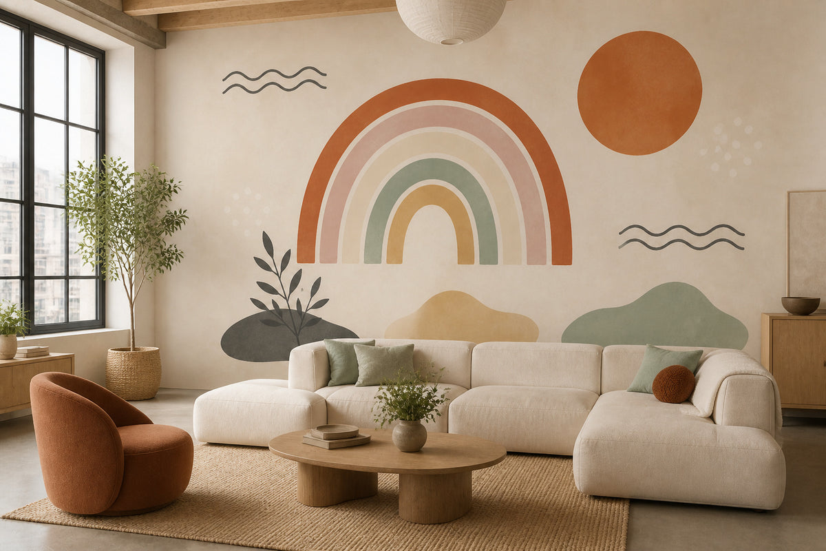 Rust Boho Wallpaper Mural product view
