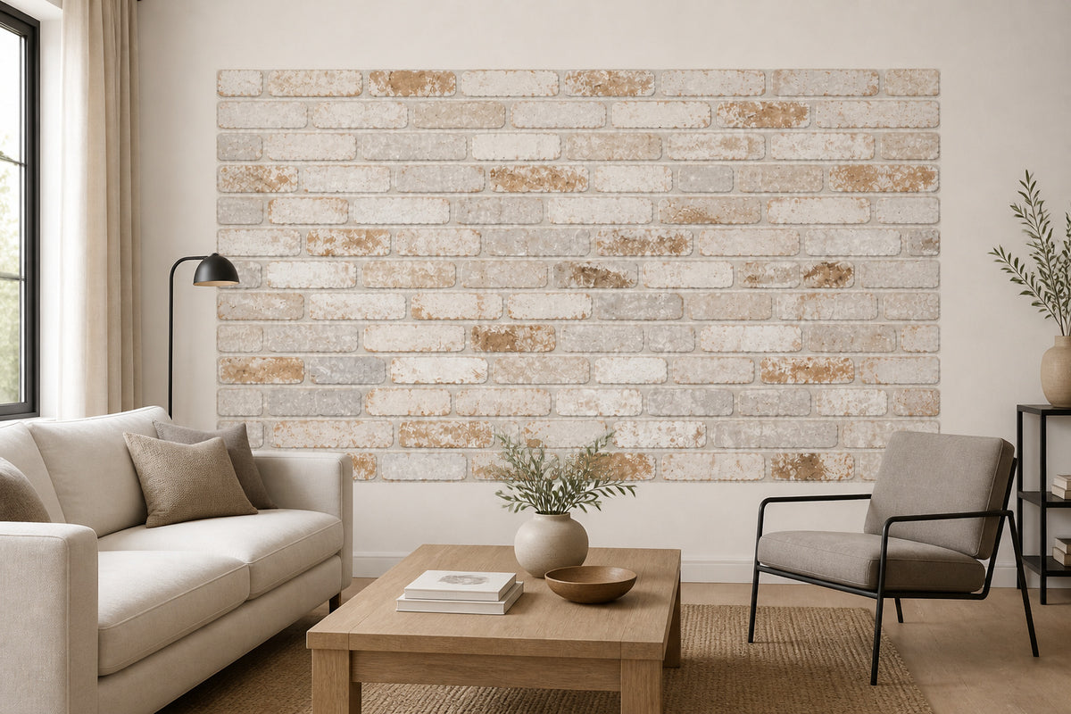 White Brick Wallpaper Mural product view