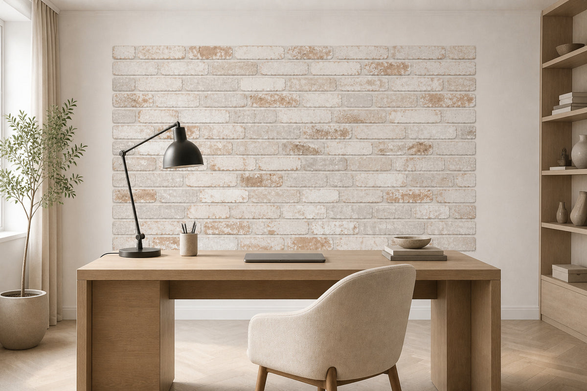White Brick Wallpaper Mural product view
