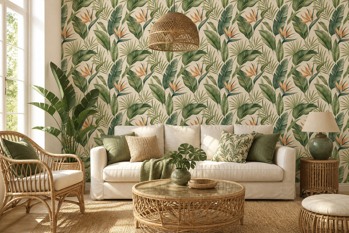 Brown Bird Of Wallpaper Mural product view