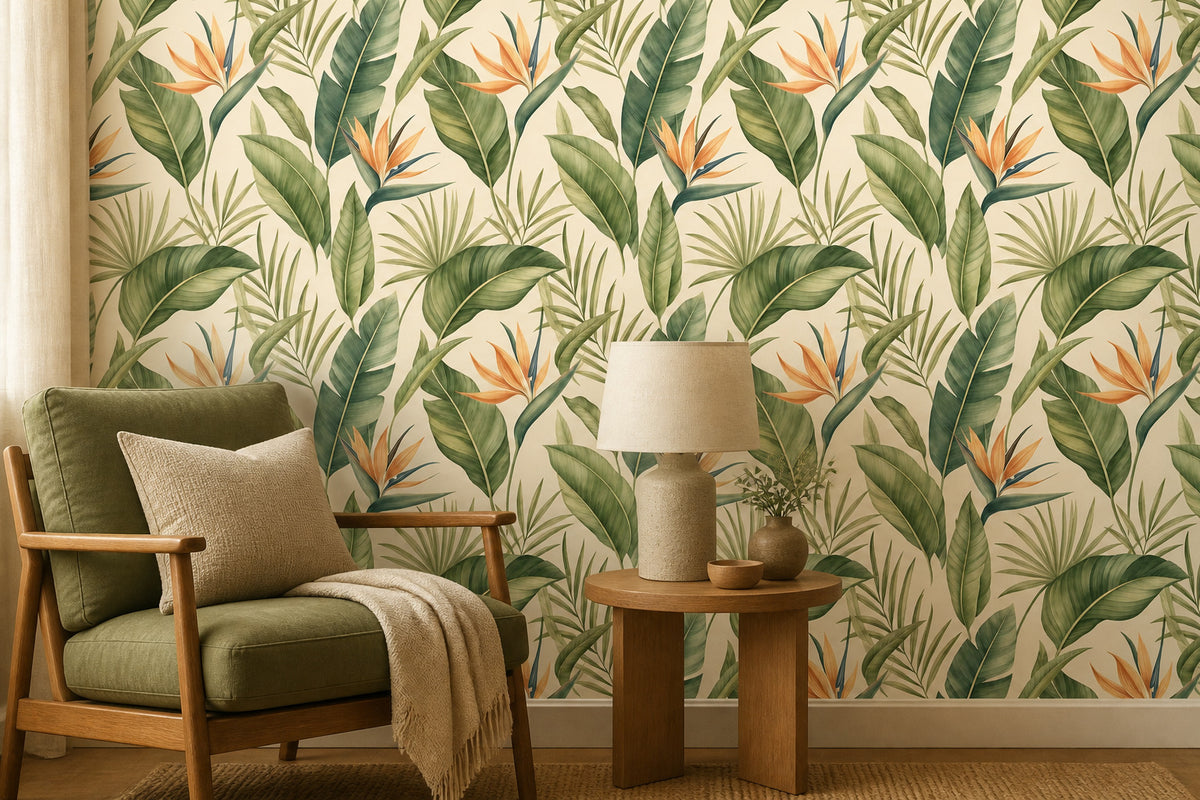 Brown Bird Of Wallpaper Mural product view