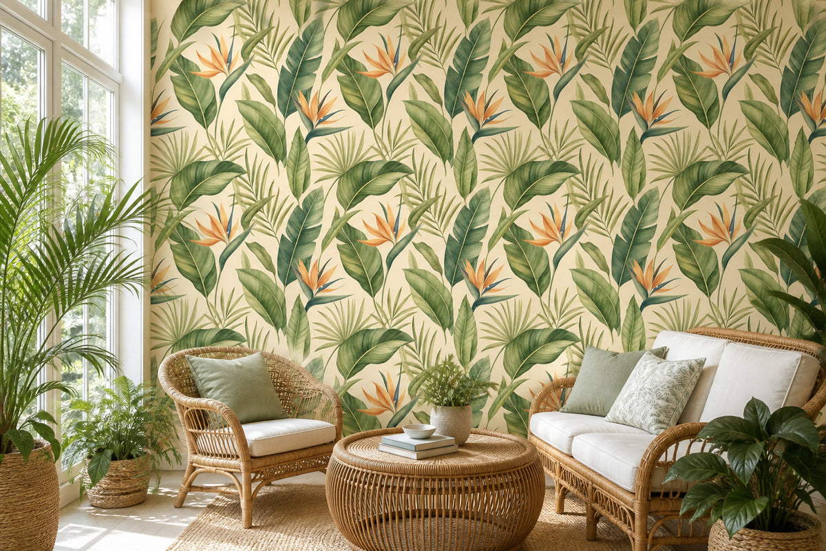 Brown Bird Of Wallpaper Mural product view