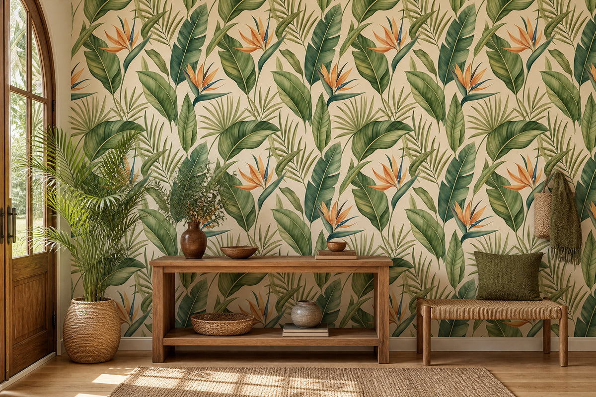 Brown Bird Of Wallpaper Mural product view
