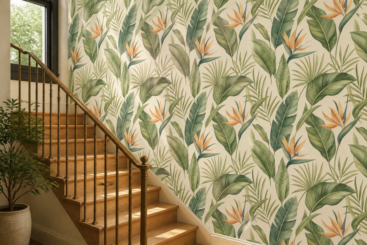 Brown Bird Of Wallpaper Mural product view