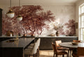 Sepia Country Bridge Autumn Forest Wallpaper Mural
