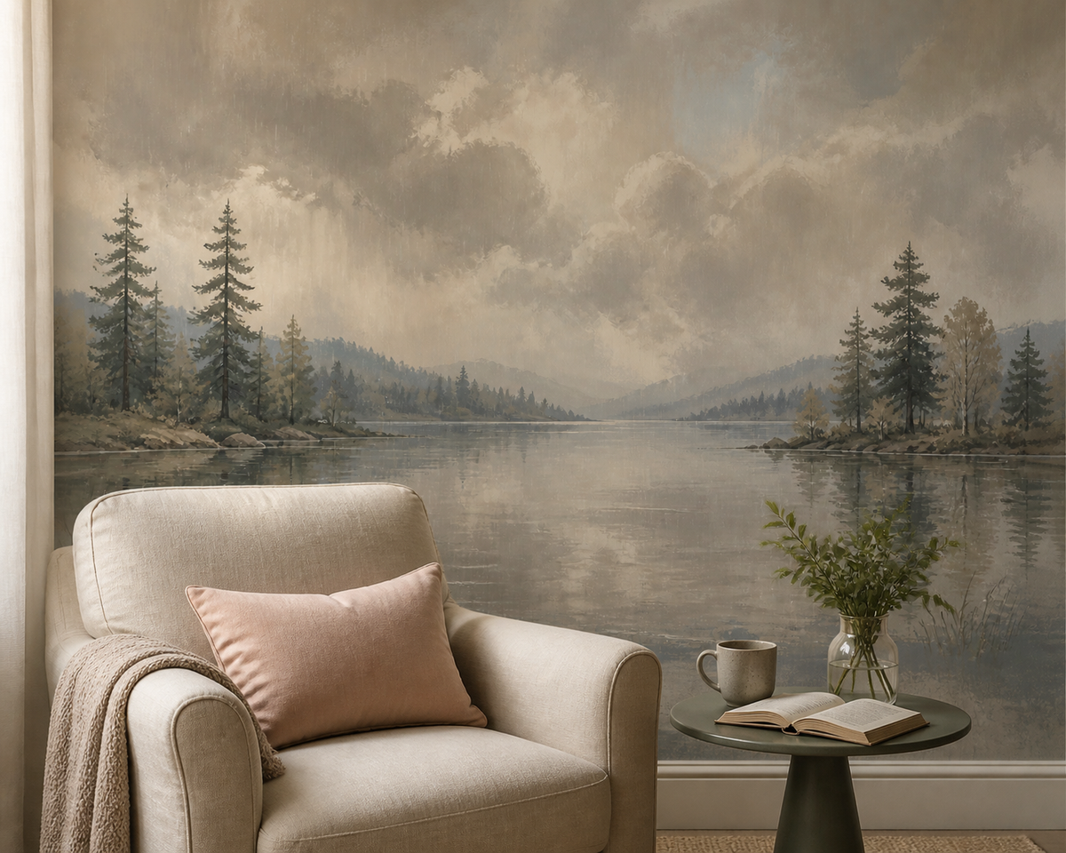 Brown Stormy Wallpaper Mural product view