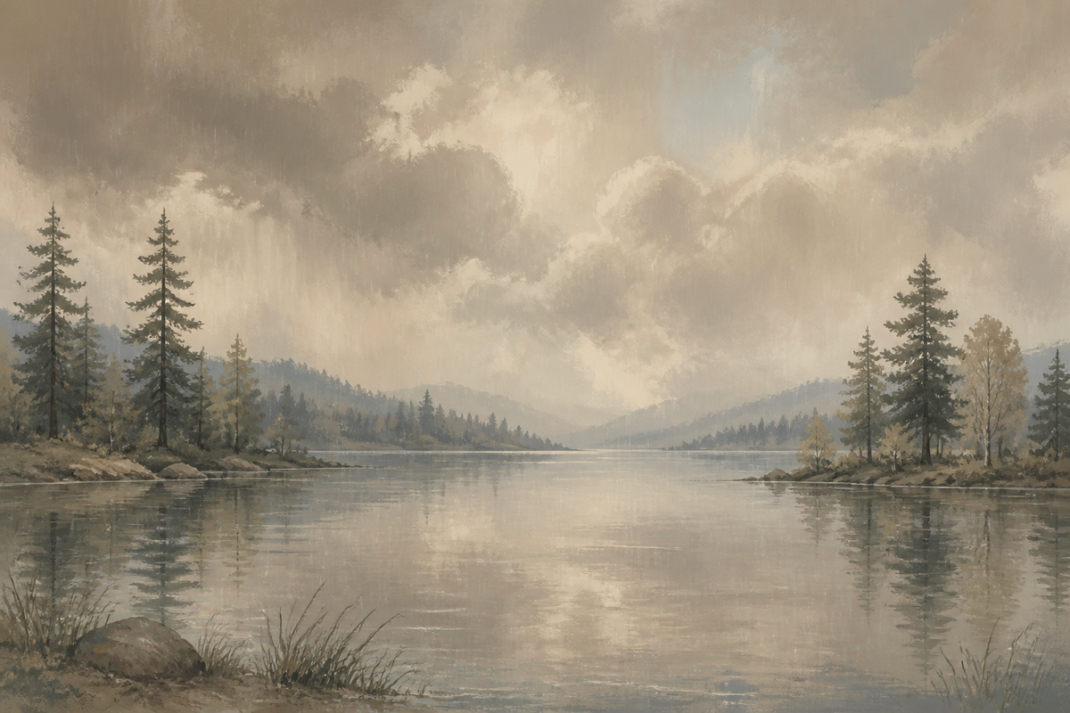 Brown Stormy Wallpaper Mural product view