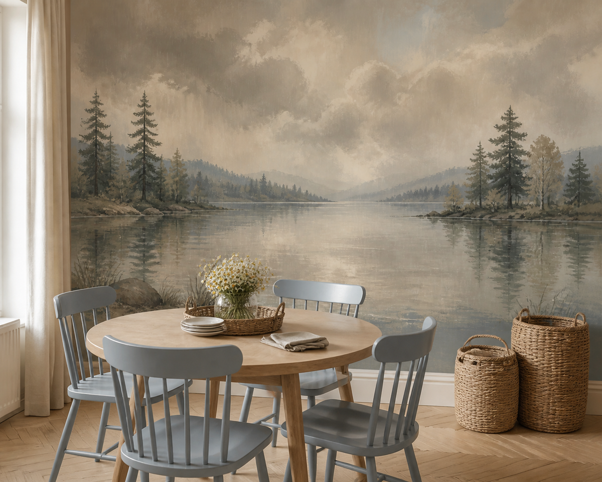 Brown Stormy Wallpaper Mural product view