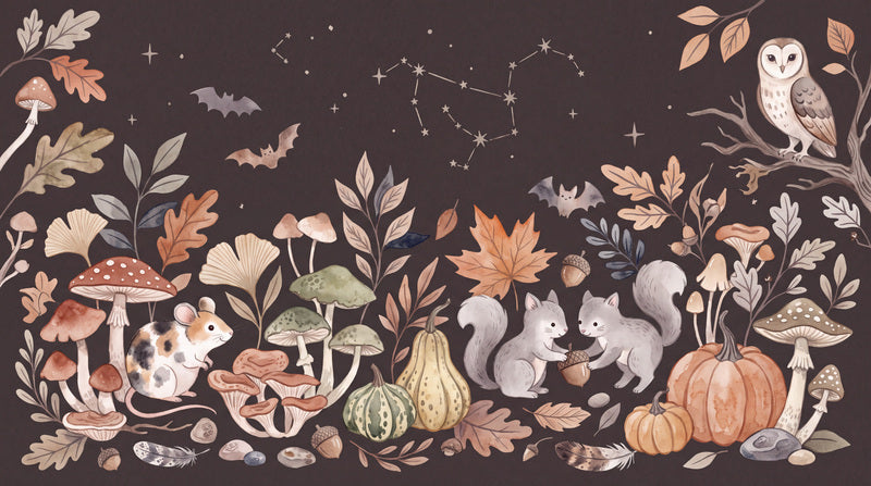 Dark Woodland Halloween Wallpaper Mural